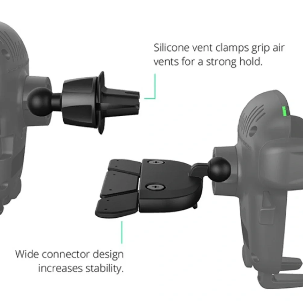 iOttie Easy One Touch Wireless 2 Wireless Charging Car Mount CD Slot & Air Vent